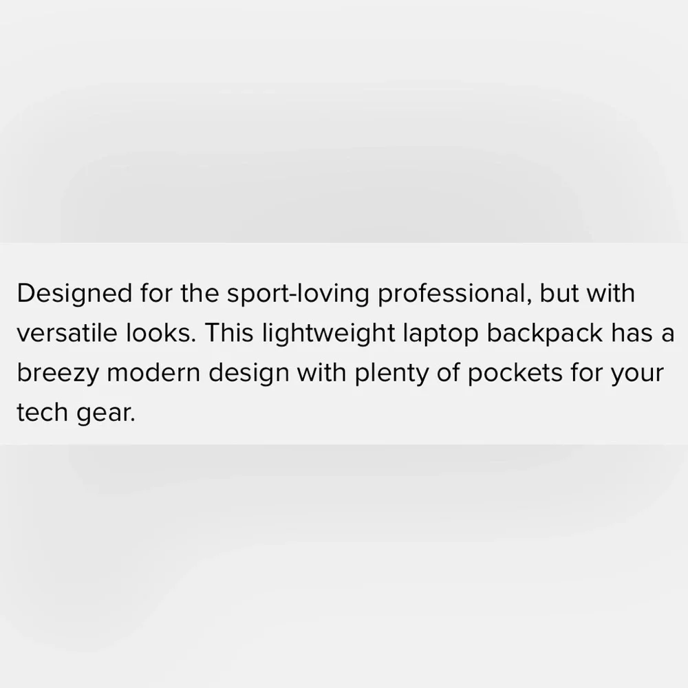 New TARGUS 15.6” Sport LAPTOP Backpack